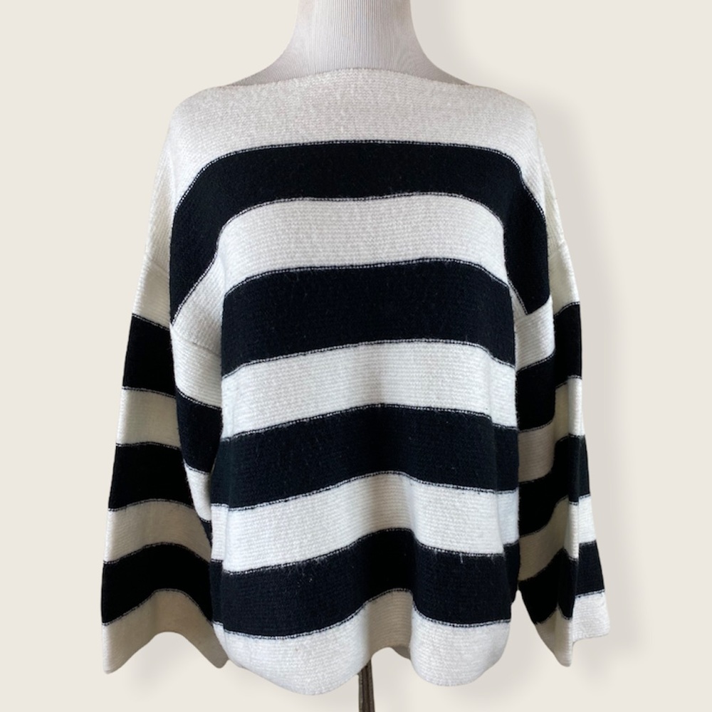 Princess Polly Wide Sleeve Stripe Sweater